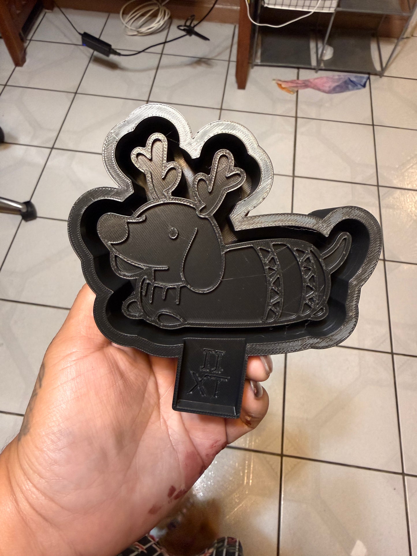 Christmas weiner dog freshie mold