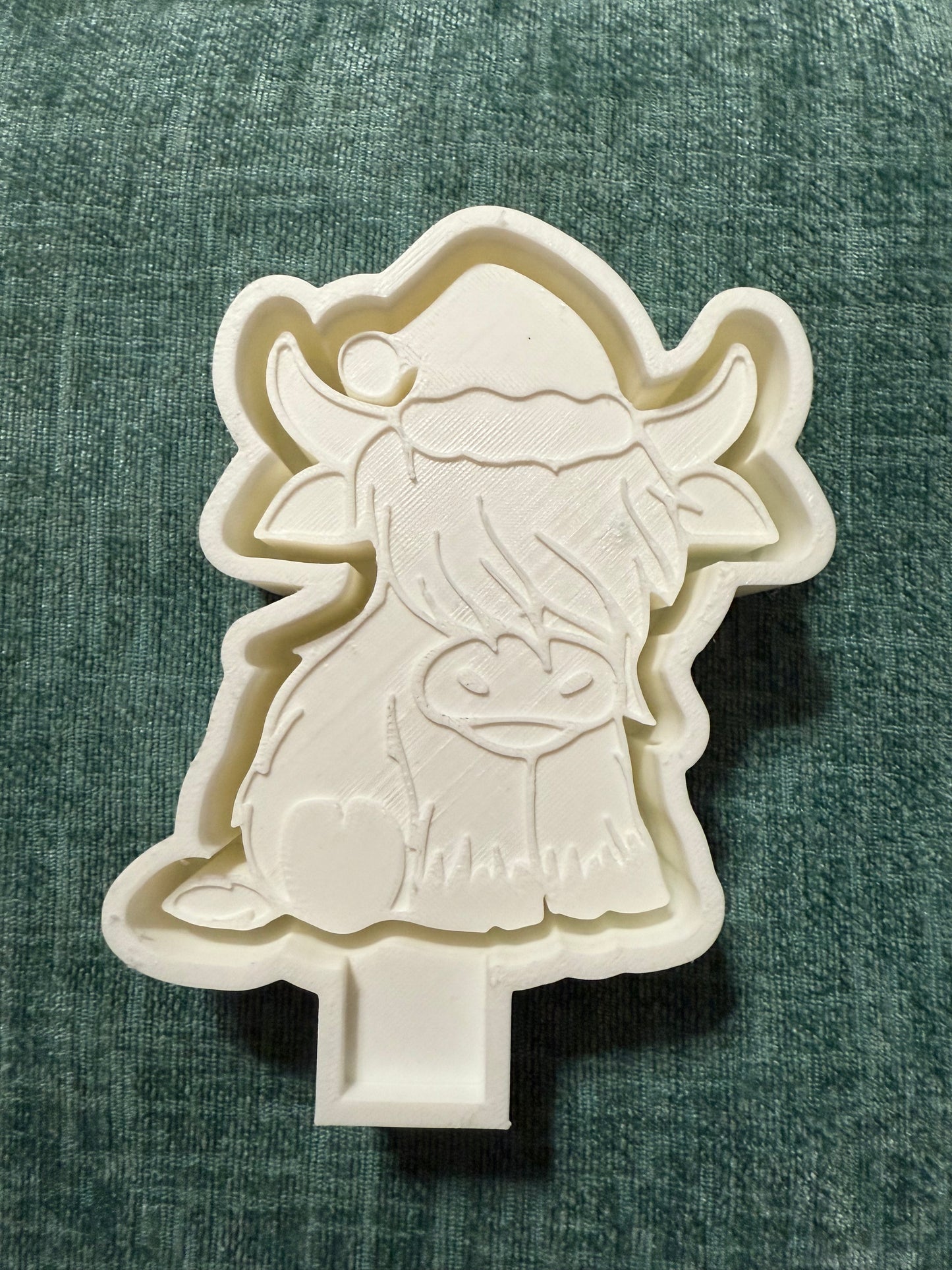 Santa Hat Highland Cow